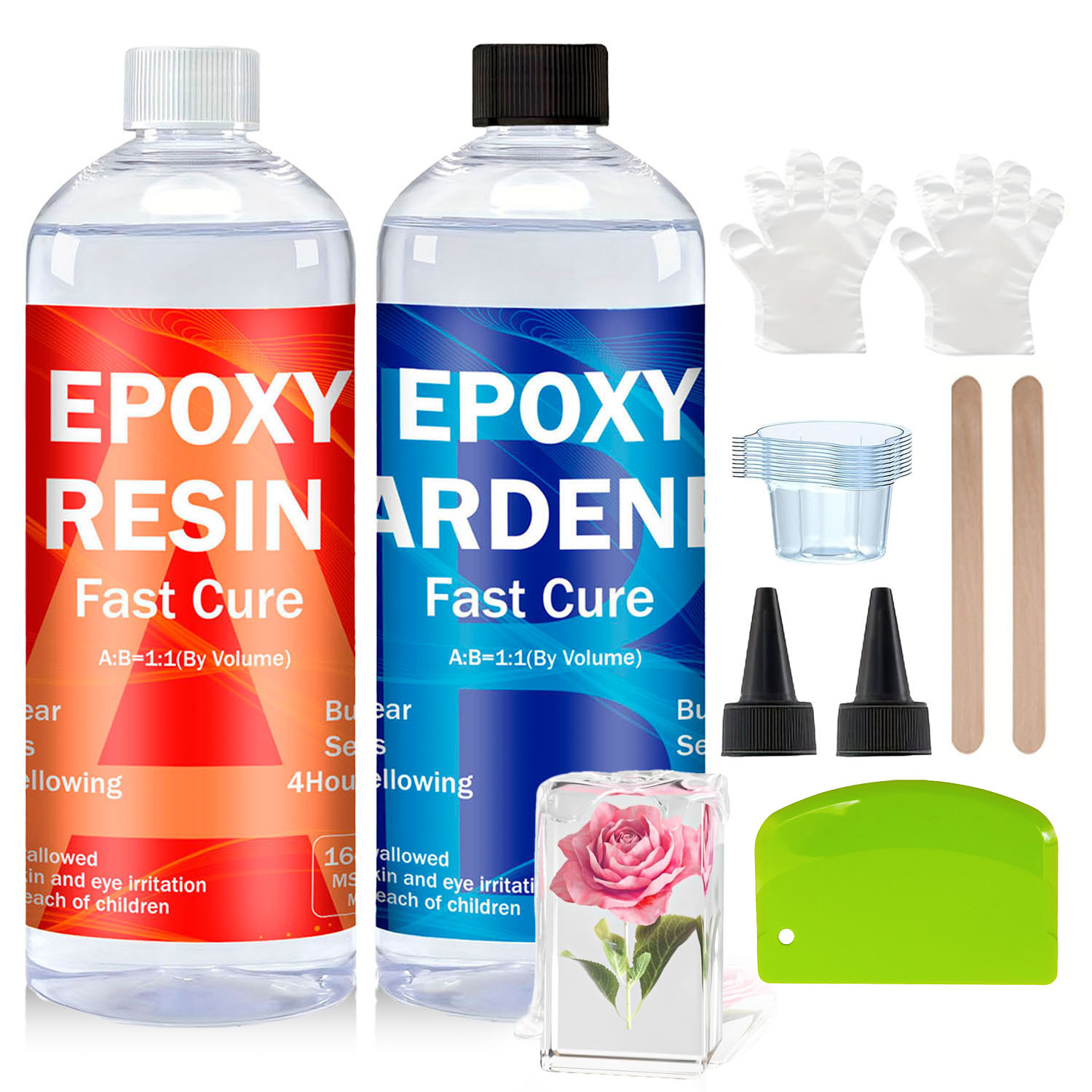 Resin Jewelry Kit - Kit di Resina Epossidica Trasparente 8oz/16oz/32oz