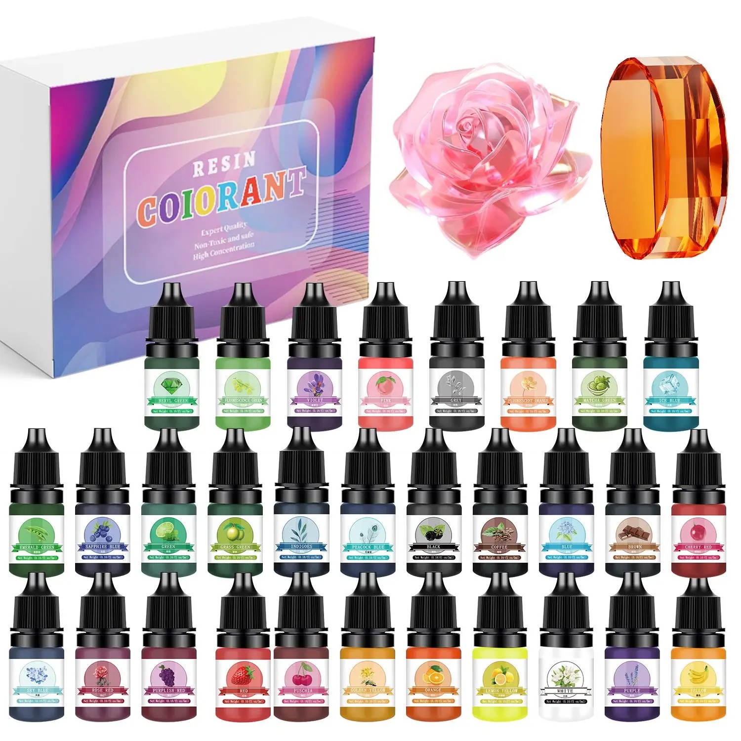 Resin Pigment Set - 30 colori 5ml kit di pigmenti
