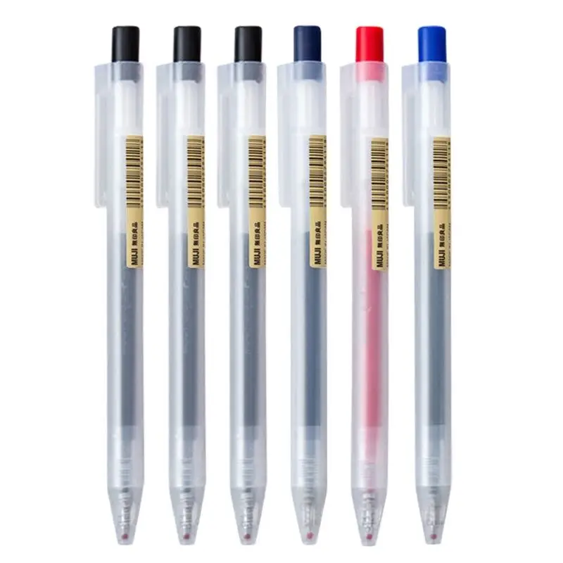 Muji Stationery Gel Pen - 1/3 Pz/set Kawaii MUJIS Penna Gel