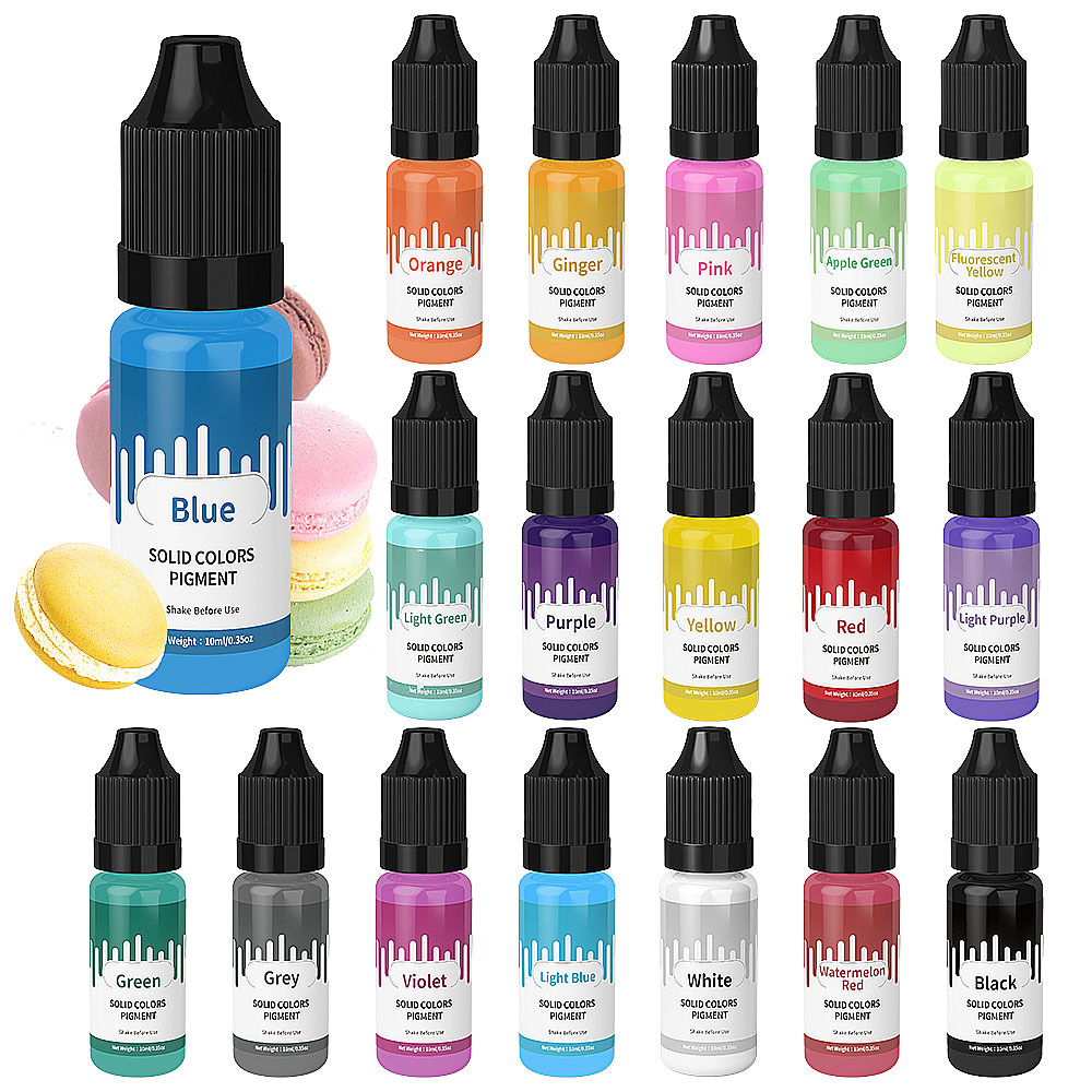 18 colori 10ml Macaron Solido  - Resin Pigment Set recensione e prezzo