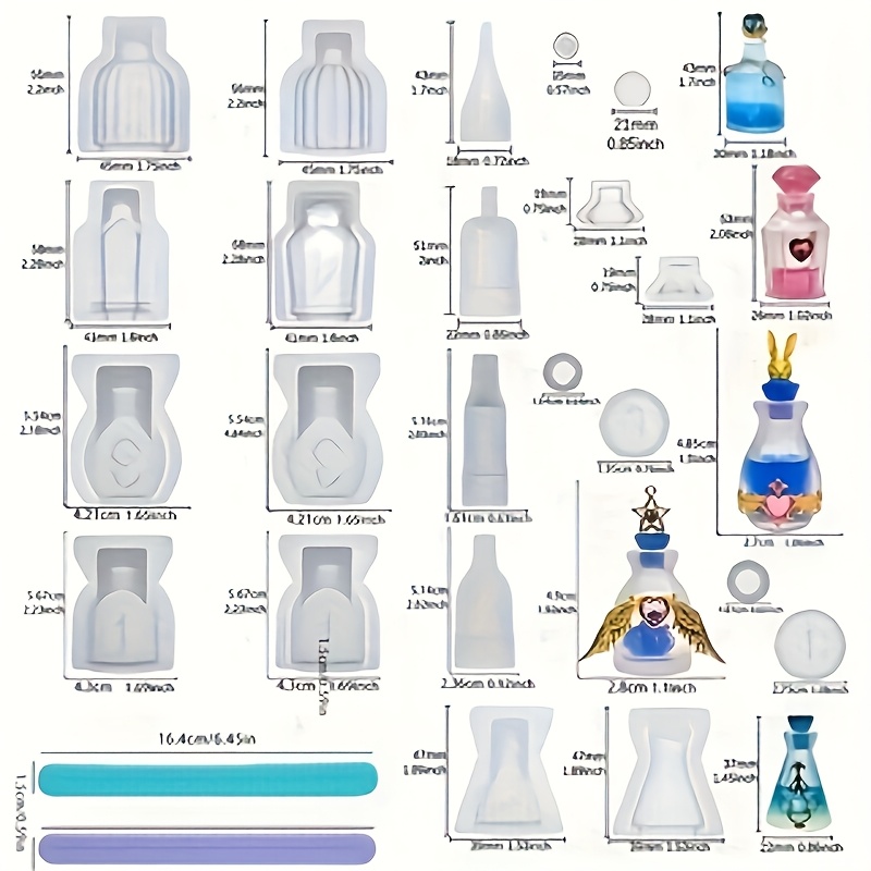 Un set di 5 stampi in silicone - Resin Jewelry Kit recensione e prezzo