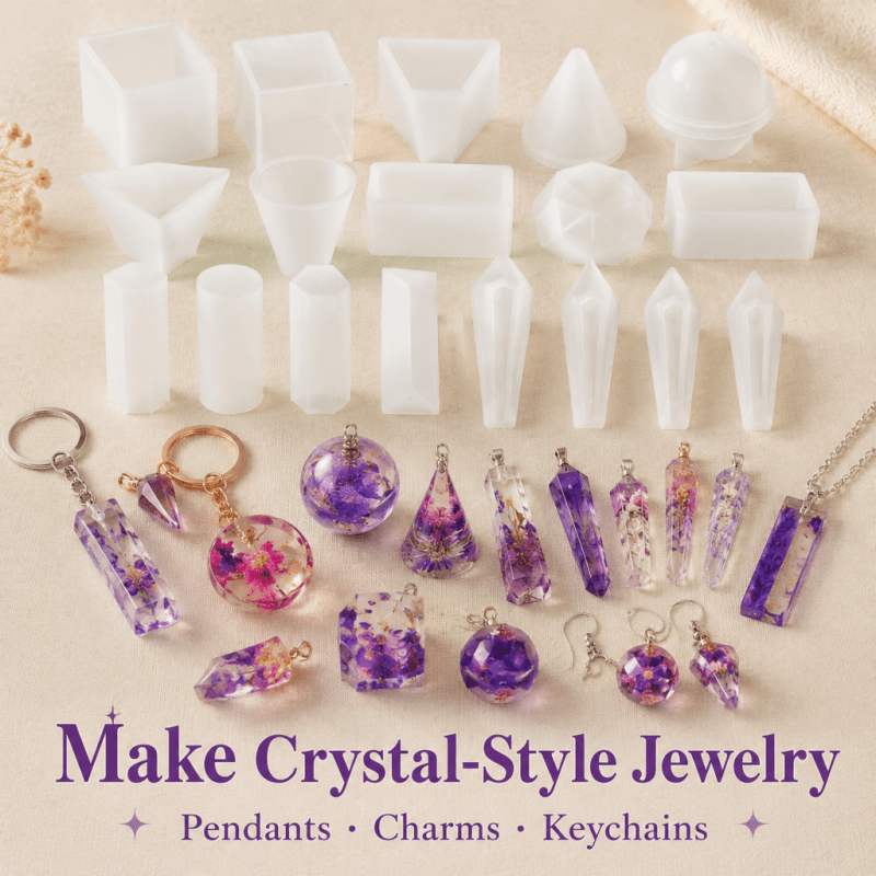 Set di 15 Stampi in Silicone p - Resin Jewelry Kit recensione e prezzo
