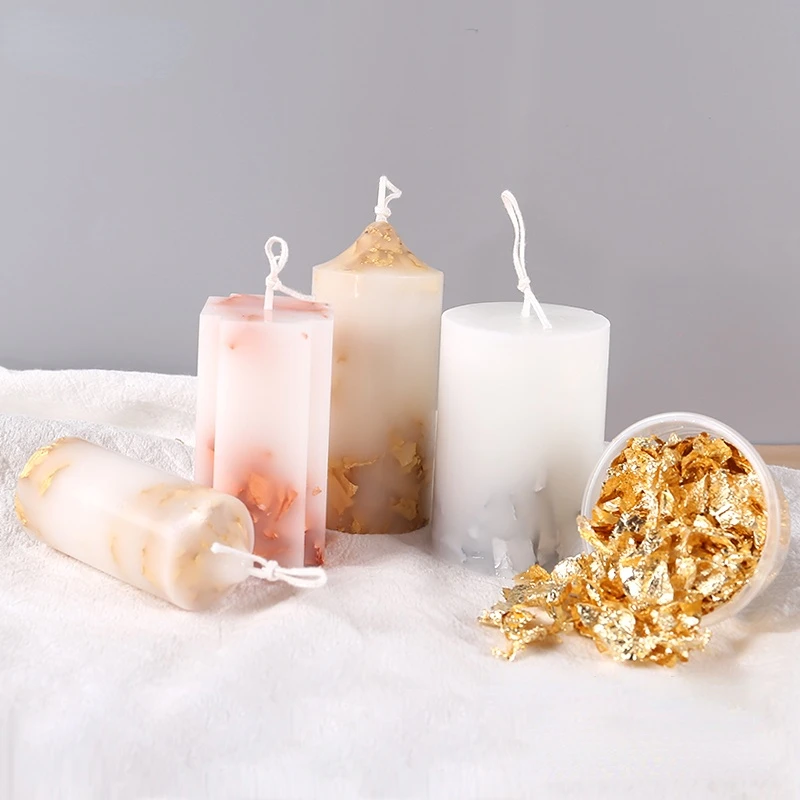 Creativo fatto a mano candela  - Gold Foil Flakes recensione e prezzo