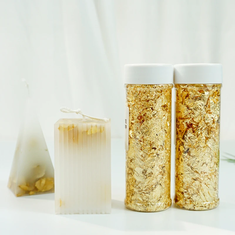 Creativo fatto a mano candela  - Gold Foil Flakes recensione e prezzo